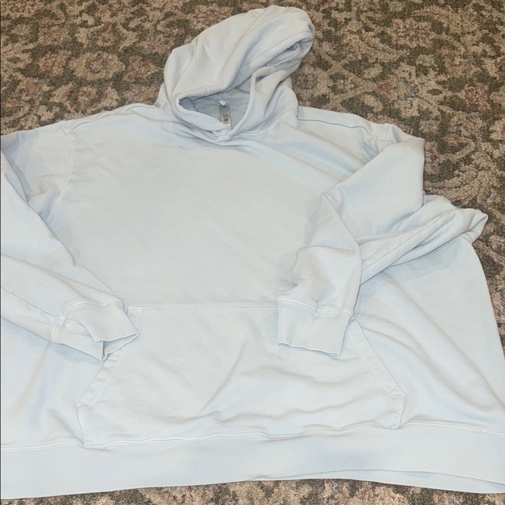 Skims classic cotton hoodie in light blue size 3X